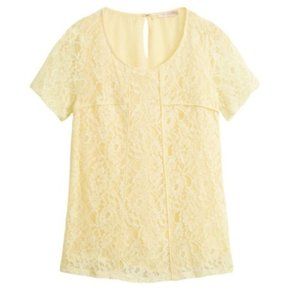 NWT Skies Are Blue Yellow Tatianna Lace Medium